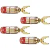 Image de Fiche haut-parleur mâle, droit Oehlbach 3023 or 4 pc(s)