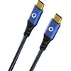 Image de OEHLBACH USB Plus CC Câble USB pour Smartphone 2 x Type C 3.1 Gaine PVC OFC Bleu/Noir 2,0 m