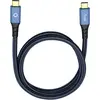 Image de USB 3.0 [1x USB-C® mâle - 1x USB-C® mâle] 0.50 m bleu contacts dorés Oehlbach USB Plus CC