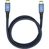 Image de USB 3.0 [1x USB-C® mâle - 1x USB-C® mâle] 1.00 m bleu contacts dorés Oehlbach USB Plus CC