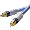 Image de Cinch-RCA audio Câble de raccordement [2x Cinch-RCA mâle - 2x Cinch-RCA mâle] 1.00 m bleu contacts dorés Oehlbach XXL® Series 2