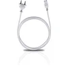 Image de Oehlbach Powercord C7 / 300 - Cordon d'alimentation 2 pôles avec Prise Euro (CEE7/16) - Très Flexible, Excellente fiabilité de Contact - 3m Blanc