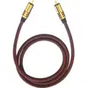 Image de Câble audio Oehlbach 20535 [1x Cinch-RCA mâle - 1x Cinch-RCA mâle] 5.00 m bordeaux contacts dorés