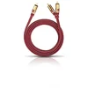 Image de Oehlbach NF Y-Sub 200 - Câble Y-Cinch Subwoofer - 2X Cinch/1x Cinch - Câble Flexible avec Blindage Efficace - 2 m - Rouge