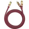Image de Oehlbach 20562 Cinch-RCA audio Câble Y [2x Cinch-RCA mâle - 1x Cinch-RCA mâle] 2.00 m rouge contacts dorés