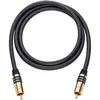 Image de Câble audio Oehlbach 21531 [1x Cinch-RCA mâle - 1x Cinch-RCA mâle] 1.00 m noir contacts dorés