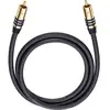 Image de Câble audio Oehlbach 21532 [1x Cinch-RCA mâle - 1x Cinch-RCA mâle] 2.00 m noir contacts dorés