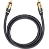 Image de Câble audio Oehlbach 21538 [1x Cinch-RCA mâle - 1x Cinch-RCA mâle] 8.00 m noir contacts dorés