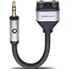 Image de Oehlbach 60021 i-Connect J-AD Jack audio Adaptateur Y [1x Jack mâle 3.5 mm - 2x Jack femelle 3.5 mm] noir