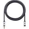 Image de Câble audio Oehlbach 60036 [1x Jack mâle 3.5 mm - 1x Jack femelle 3.5 mm] 5.00 m noir contacts dorés