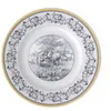 Image de Villeroy & Boch Audun Ferme Assiette à dessert, 22 cm, Porcelaine Premium, Blanc/Gris/Jaune