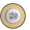Image de Villeroy & Boch Audun Chasse Assiette creuse, 24 cm, Porcelaine Premium, Blanc/Gris/Jaune