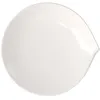 Image de Villeroy & Boch Flow Assiette petit-déjeuner, 23 x 22 cm, Porcelaine Premium, Blanc