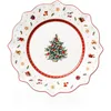 Image de Villeroy & Boch Toy's Delight Assiette petit-déjeuner, 24 cm, Porcelaine Premium, Blanc/Rouge