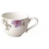 Image de Villeroy & Boch Mariefleur Gris Basic Tasse à moka/expresso, 80 ml, Hauteur : 4,5 cm, Porcelaine Premium, Blanc/Multicolore