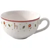 Image de Villeroy & Boch Toy's Delight Tasse à café au lait, 300 ml, Porcelaine Premium, Blanc/Rouge