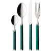 Image de Villeroy & Boch Play! Green Garden Couverts de table pour 6 personnes, 24 pièces, Inox, Manche en plastique vert