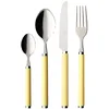 Image de Villeroy & Boch Play! Sunny Day Couverts de table pour 6 personnes, 24 pièces, Inox, Manche en plastique jaune