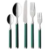 Image de Villeroy & Boch Play! Green Garden Couverts de table pour 6 personnes, 30 pièces, Inox, Manche en plastique vert