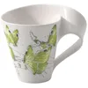 Image de Villeroy & Boch NewWave Caffè Tasse à café Thècle de la ronce vert foncé, 300 ml, Hauteur: 11 cm, Porcelaine Premium, de sinople