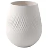 Image de Villeroy & Boch Collier Blanc Vase Carré n°2, 12,5x12,5x14 cm, Porcelaine Premium, Blanc