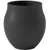 Image de Villeroy & Boch Collier Noir Vase Perle n°1, 16,5x16,5x17,5 cm, Porcelaine Premium, Noir