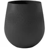 Image de Villeroy & Boch Collier Noir Vase Carré n°1, 20,5x20,5x22,5 cm, Porcelaine Premium, Noir