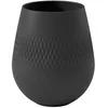 Image de Villeroy & Boch Collier Noir Vase Carré n°2, 12,5x12,5x14 cm, Porcelaine Premium, Noir
