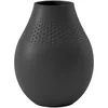 Image de Villeroy & Boch Vase de collier noir de haut perle, Premium Porcelaine, Noir, 16 x 16 x 20 cm