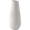 Image de Villeroy & Boch Collier Blanc Grand vase Perle, décoration de table en porcelaine Premium de haute qualité, Porcelaine, Transparent, 11.5 x 11.5 x 26 cm