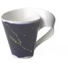 Image de Villeroy & Boch - Mug NewWave Stars avec anse, tasse élégante à motif Taureau, porcelaine premium, adapté au lave-vaisselle, blanc/bleu, 300 ml