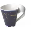 Image de Villeroy & Boch - NewWave Stars Mug avec anse, tasse élégante à motif Verseau, porcelaine premium, adapté au lave-vaisselle, blanc/bleu, 300 ml