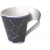 Image de Villeroy & Boch - NewWave Stars Mug avec anse, tasse élégante à motif Vierge, porcelaine premium, adapté au lave-vaisselle, blanc/bleu, 300 ml