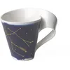 Image de Villeroy & Boch - NewWave Stars Mug avec anse, tasse élégante à motif Gémeaux, porcelaine premium, adapté au lave-vaisselle, blanc/bleu, 300 ml