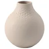 Image de Villeroy & Boch - Manufacture Collier Sand, Petit Vase Perle, 12 cm, Porcelaine Premium, Beige