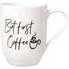 Image de Villeroy & Boch - Statement Mug But First Coffee 11,5 X 8 X 10,5 Cm, Tasse En Porcelaine Blanche, 280 Ml
