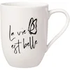 Image de Villeroy & Boch   Statement Mug La Vie Est Belle 11,5 X 8 X 10,5 Cm, Tasse Blanche