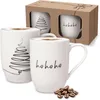 Image de Villeroy & Boch - Statement Xmas Set Arbre 2 Pièces Blanc, Garanti Lave-Vaisselle, Compatible Micro-Ondes, Mug avec Anse, Article de Noël, Gobelet de Noël, Tasse Café, Porcelaine Haut de Gamme