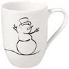 Image de Villeroy & Boch - Statement Lines, Mug À Anse « Xmas », 280 Ml, Porcelaine Premium, Blanc