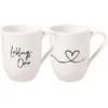 Image de Villeroy & Boch   Statement, Lot De 2 Mugs « Lieblingsoma », 280Ml, Porcelaine Premium, Blanc