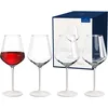 Image de Villeroy & Boch - Manufacture Rock blanc Ensemble de verres à vin rouge, 4 pièces. Ensemble de verres pour vin rouge, 470 ml, Verre en cristal, Aspect ardoise blanc mat