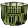Image de Villeroy & Boch - Fleur Vert bougeoir 2 en 1, résistant au lave-vaisselle, bougeoir en verre bleu pour bougies à chauffe-plat et bougies à tige/bougies piliers, fait main, déco d’intérieur, verre