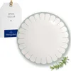 Image de Villeroy & Boch - Fleur vert assiette plate verte, rés. lave-vaisselle/micro-ondes, ass. en porcel. pr plats principaux, grande assiette, vaisselle en céramique empilable, assiette, Porcelaine Premium