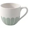 Image de Villeroy & Boch - Fleur vert tasse à expresso verte, rés. lave-vaisselle/four à micro-ondes, petite tasse pour expresso ou petit café, petite tasse à café, vaisselle motif floral, Porcelaine Premium
