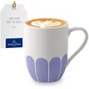Image de Villeroy & Boch - Fleur bleu mug à anse bleu, résistant lave-vaisselle/micro-ondes, mug pour le café et les boissons chaudes, tasse à thé, tasse à poignée, mug à café, tasse à café, Porcelaine Premium