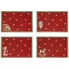 Image de Villeroy & Boch - Toy’s Delight Set de Table Anniversaire Gobelin 4 pièces Multicolore, Noël, Set de Table pour 4 Personnes, décoration, Motif de Noël, Coton, Polyester