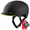 Image de ALPINA Unisexe - Adultes, Brooklyn Casque de vélo, Black-Neon Yellow Matt, 57-61 cm