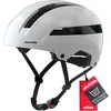 Image de ALPINA Unisexe - Adultes, Soho Casque de vélo, White Gloss, 55-59 cm