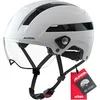 Image de ALPINA Unisexe - Adultes, Soho Visor Casque de vélo, White Matt, 51-56 cm
