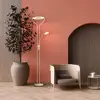 Image de Fischer & Honsel Davos Lampadaire à éclairage indirect, avec bras de lecture, LED, 40540,